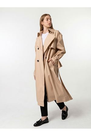 Bej Oversize Unisex Gabardin Trençkot – Taylor