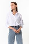 Kadın Mavi Straight Vintage Jean Pantolon - Yüksek Bel Düz Kesim Denim