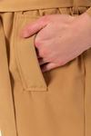 Kadın Marlen Klasik Camel Vintage Uzun Trençkot