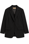 Kadın Tek Düğmeli Oversize Blazer Ceket Siyah